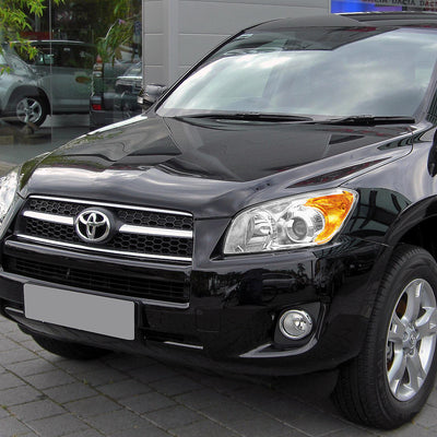 D-Motoring - Headlights - Chrome Housing - Amber Corner - Projector - Plug-n-Play - Pair - 09-12 Toyota Rav4 - 5