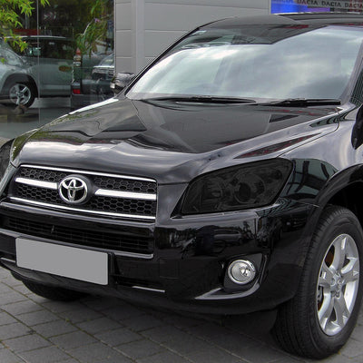 D-Motoring - Headlights - Projector - Smoked Lens - Clear Corner - Plug-n-Play - Pair - 09-12 Toyota Rav4 - 5