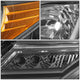 D-Motoring - Headlights - Black Housing - Amber Corner - Projector - Plug-n-Play - Pair - 13-15 Toyota Rav4 - 4