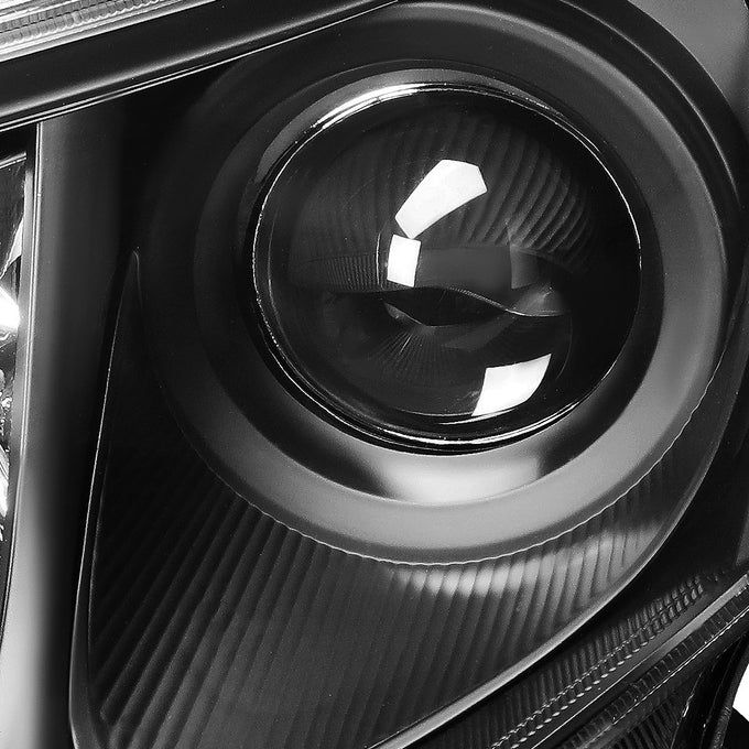 D-Motoring - Headlights - Black Housing - Clear Corner - Projector - Plug-n-Play - Pair - 13-15 Toyota Rav4 - 3