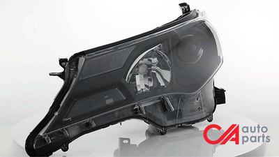 D-Motoring - Headlights - Black Housing - Clear Corner - Projector - Plug-n-Play - Pair - 13-15 Toyota Rav4 - 2