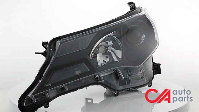 D-Motoring - Headlights - Black Housing - Clear Corner - Projector - Plug-n-Play - Pair - 13-15 Toyota Rav4 - 2