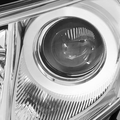 D-Motoring - Headlights - Chrome Housing - Amber Corner - Projector - Plug-n-Play - Pair - 13-15 Toyota Rav4 - 3