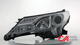 D-Motoring - Headlights - Chrome Housing - Clear Corner - Projector - Plug-n-Play - Pair - 13-15 Toyota Rav4 - 2