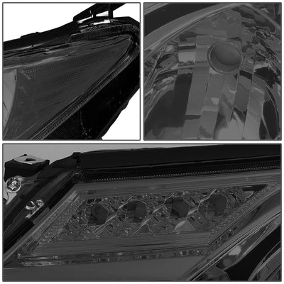 D-Motoring - Headlights - Smoked Lens - Clear Corner - Projector - Plug-n-Play - Pair - 13-15 Toyota Rav4 - 4