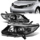 11-17 Toyota Sienna Headlights - Black Housing - Plug-n-Play - Pair