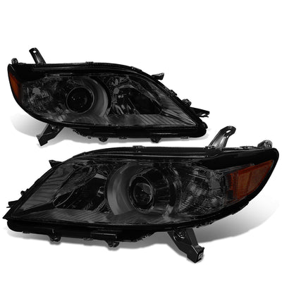 D-Motoring - Headlights - Smoked Lens - Amber Corner - Plug-n-Play - Pair - 11-17 Toyota Sienna - 1