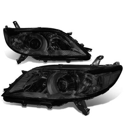 D-Motoring - Headlights - Smoked Lens - Clear Corner - Plug-n-Play - Pair - 11-17 Toyota Sienna - 1
