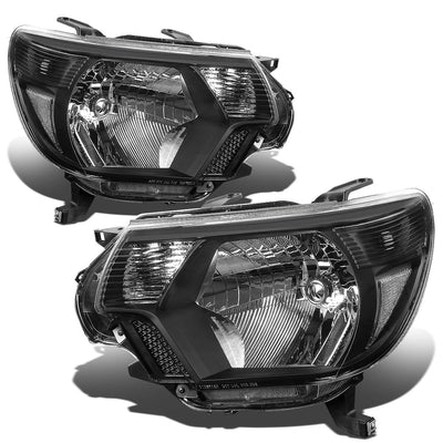 D-Motoring - Headlights - Black Housing - Plug-n-Play - Pair - 12-15 Toyota Tacoma - 1