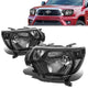 12-15 Toyota Tacoma Headlights - Black Housing - Plug-n-Play - Pair
