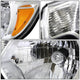 D-Motoring - Headlights - Chrome Housing - Amber Corner - Plug-n-Play - Pair - 12-15 Toyota Tacoma - 2