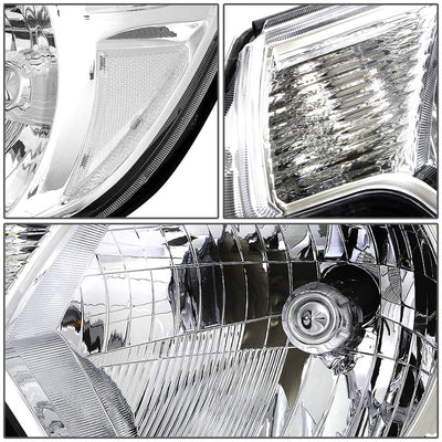 D-Motoring - Headlights - Chrome Housing - Plug-n-Play - Pair - 12-15 Toyota Tacoma - 2
