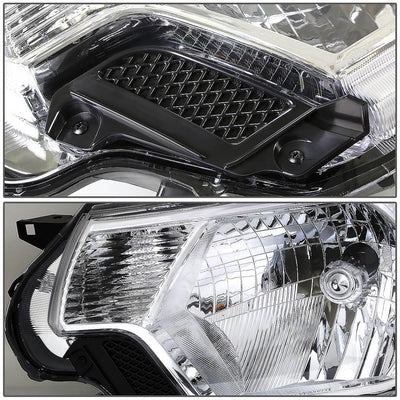 D-Motoring - Headlights - Chrome Housing - Plug-n-Play - Pair - 12-15 Toyota Tacoma - 3