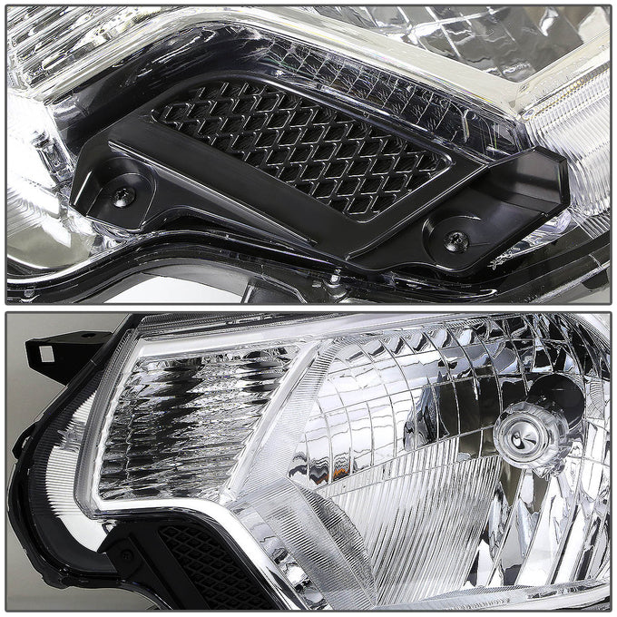 D-Motoring - Headlights - Chrome Housing - Plug-n-Play - Pair - 12-15 Toyota Tacoma - 3