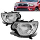 12-15 Toyota Tacoma Headlights - Chrome Housing - Plug-n-Play - Pair