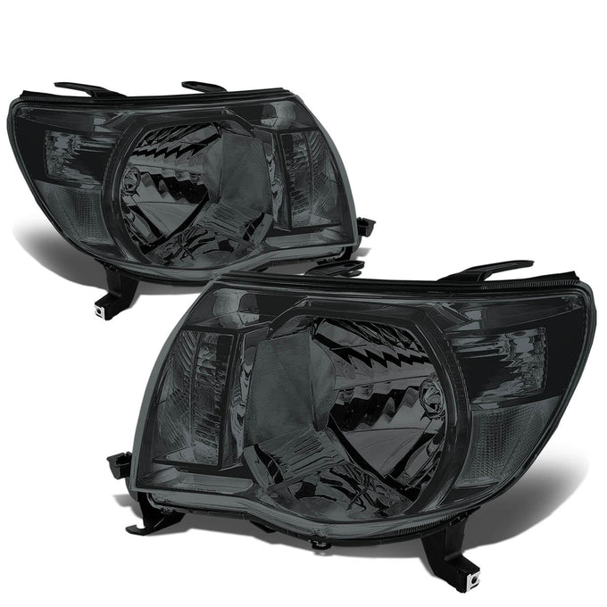 D-Motoring - 05-11 Toyota Tacoma  Headlights - Smoke Housing - Plug-n-Play - 1 Set - 1