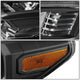 16-18 Toyota Tacoma Headlights - Black Hosuing - Clear Lens - Amber Corner - Projector - Plug-n-Play - Pair - 4