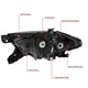 16-18 Toyota Tacoma Headlights - Black Hosuing - Clear Lens - Amber Corner - Projector - Plug-n-Play - Pair - 6