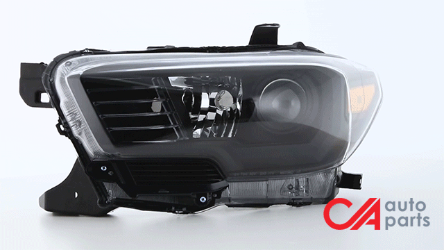 16-18-toyota-tacoma-headlights-black-hosuing-clear-lens-amber-corner-projector-plug-n-play-pair-hl-oh-ttam16-bk-am - 3