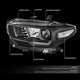 16-18 Toyota Tacoma Headlights - Black Hosuing - Clear Lens - Clear Corner - Projector - Plug-n-Play - Pair - 2