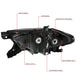 16-18 Toyota Tacoma Headlights - Black Hosuing - Clear Lens - Clear Corner - Projector - Plug-n-Play - Pair - 6
