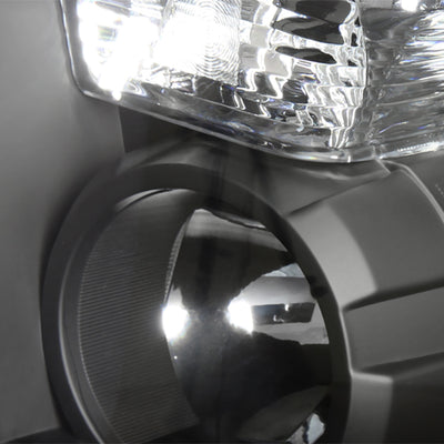 D-Motoring - Headlights - Black Housing - Amber Corner - Plug-n-Play - Pair - Toyota Tundra / Sequoia - 5