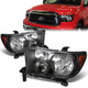 07-16 Toyota Tundra Sequoia Headlights - Black Housing - Amber Corner - Plug-n-Play - Pair