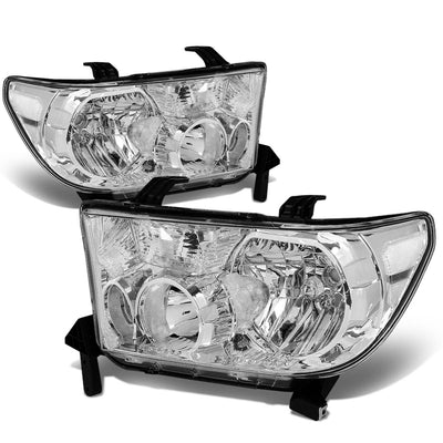 D-Motoring - Headlights - Chrome Housing - Plug-n-Play - Pair - Toyota Tundra / Sequoia - 1