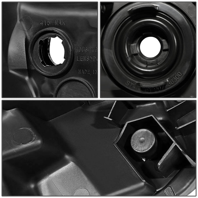 D-Motoring - Headlights - Black Housing - Amber Corner - Plug-n-Play - Pair - 14-17 Toyota Tundra - 4
