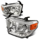 D-Motoring - Headlights - Chrome Housing - Amber Corner - Plug-n-Play - Pair - 14-17 Toyota Tundra - 1
