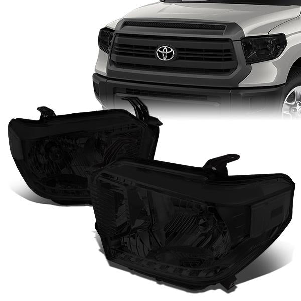 14-17 Toyota Tundra Headlights - Smoked Housing - Plug-n-Play - Pair