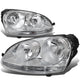 D-Motoring - Headlights - Chrome Housing - Plug-n-Play - Pair - Volkswagen Jetta / Rabbit - 1