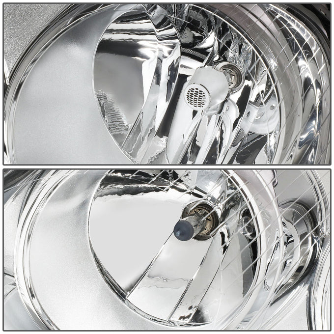 D-Motoring - Headlights - Chrome Housing - Plug-n-Play - Pair - Volkswagen Jetta / Rabbit - 2