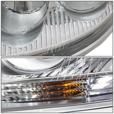 D-Motoring - Headlights - Chrome Housing - Plug-n-Play - Pair - Volkswagen Jetta / Rabbit - 3