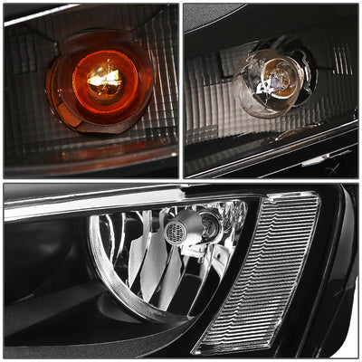 D-Motoring - Headlights - Black Housing - Plug-n-Play - Pair - 11-17 Volkswagen Jetta 4-Door Sedan - 3