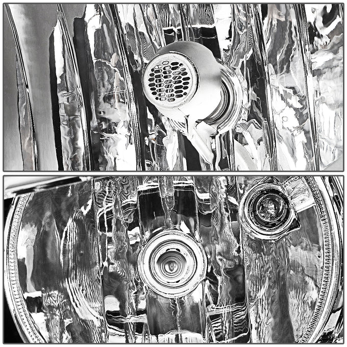 D-Motoring - Headlights - Chrome Housing - Amber Corner - Plug-n-Play - Pair - 11-17 Volkswagen Jetta 4-Door Sedan - 2
