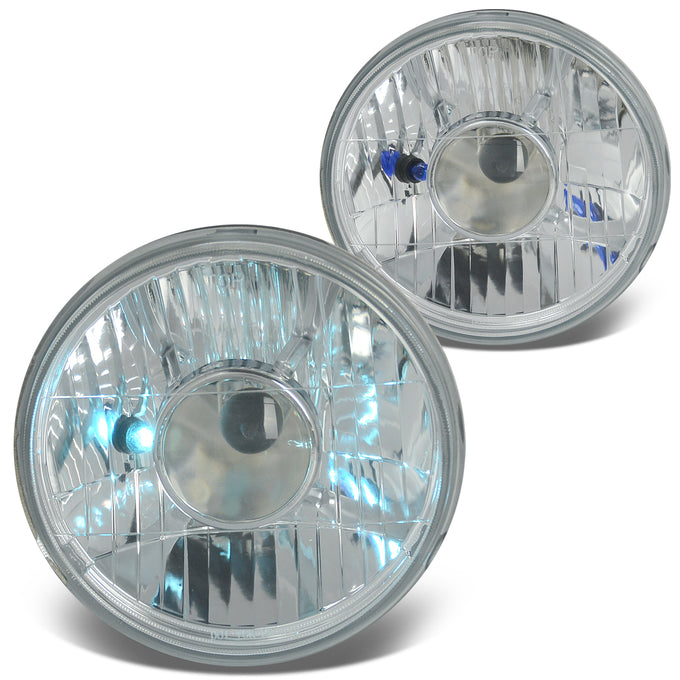 D-Motoring - Headlights - 7X7 - Clear Housing - Projector - Plug-n-Play - Pair  - 1