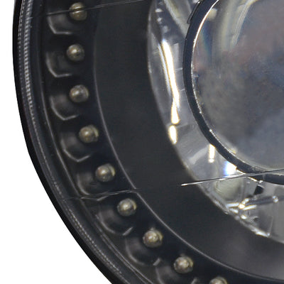 D-Motoring - Headlights - 7X7 - LED - Black Housing - Projector - Plug-n-Play - Pair  - 3