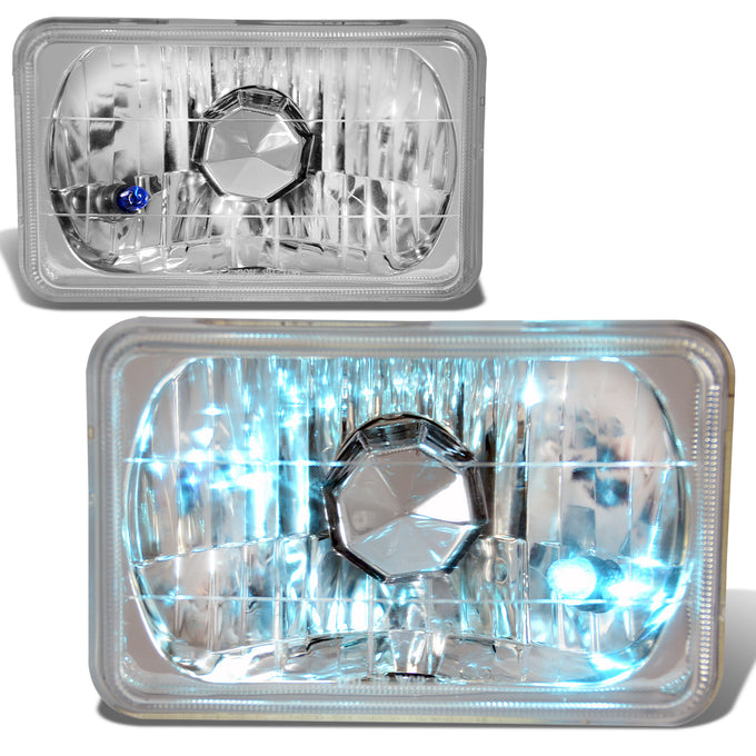 D-Motoring - Headlights - 4X6 - Clear Housing - Plug-n-Play - Pair  - 1