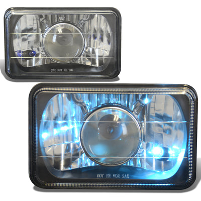 D-Motoring - Headlights - 4X6 - Black Housing - Projector - Plug-n-Play - Pair  - 1