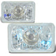 D-Motoring - Headlights - 4X6 - Clear Housing - Projector - Plug-n-Play - Pair  - 1
