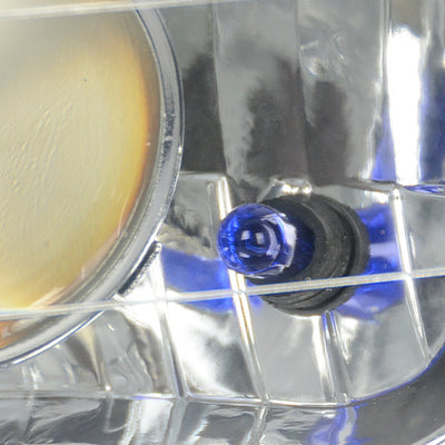 D-Motoring - Headlights - 4X6 - Clear Housing - Projector - Plug-n-Play - Pair  - 3