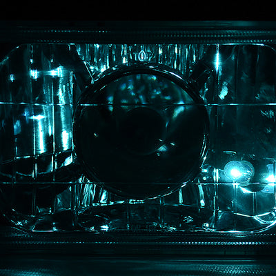 D-Motoring - Headlights - 4X6 - Clear Housing - Projector - Plug-n-Play - Pair  - 4