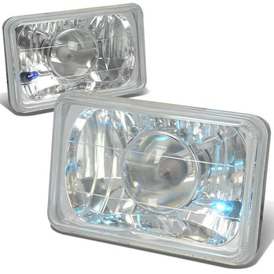 Headlights - 4X6 - Clear Housing - Projector - Plug-n-Play - Pair