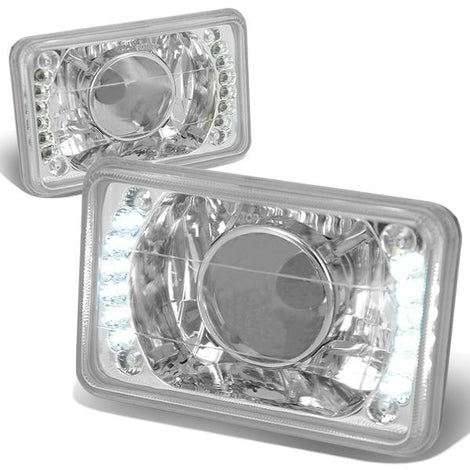 Cadilac GMC Buick GMC Headlights - LED - Clear Housing - Projector - Plug-n-Play - Pair