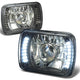 Nissan 7X6 H6014 Headlights - LED - Black Housing - Projector - Plug-n-Play - Pair