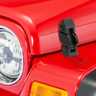 Hood Latches - Black - 97-06 Jeep Wrangler - HOODL-JW97