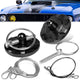 28mm x 60mm Aluminum Cosmetic Hood Pin Cables Kit<br>Universal