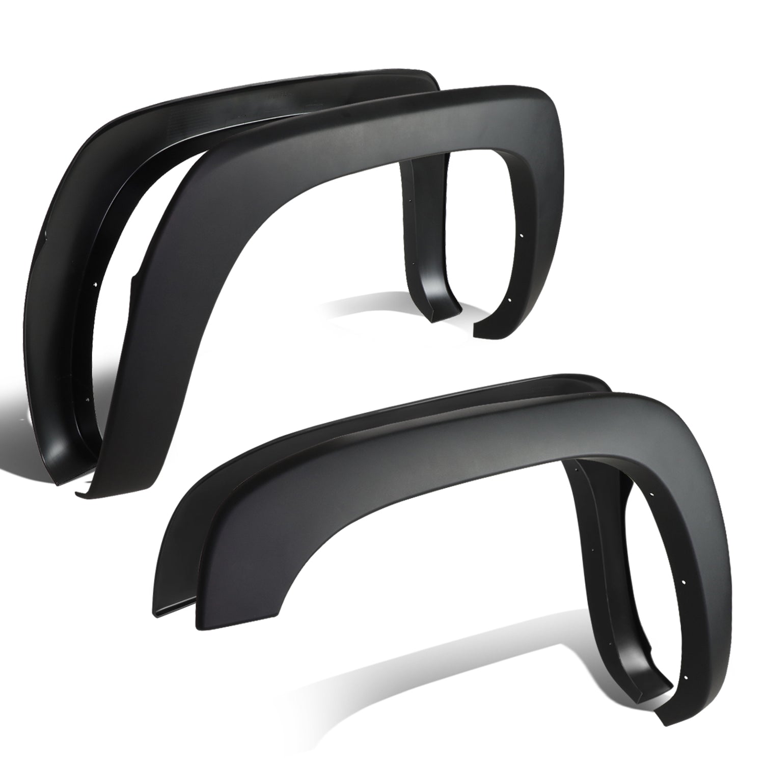 D-Motoring - Fender Flares - Paintable - OE Style - Matte - Chevy Silverado 1500 / 2500 / 3500 / HD GMC / Sierra 1500 / 2500 - 1