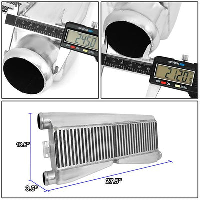 99-06 Chevy Silverado Intercooler - 28 in. X13 in. X3.5 in.  - Aluminum - 6